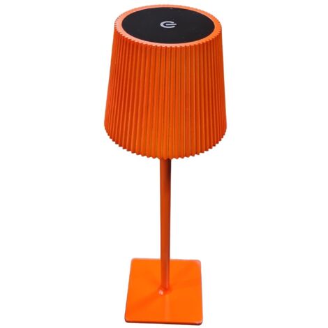 LAMPE DE TABLE TACTILE LED RECHARGEABLE POUR RESTAURANT MODERNE ROUGE VERMILLON G02