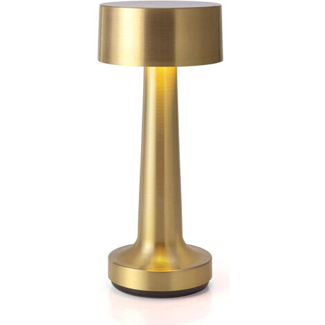 Lampe de table tactile portable 3W LED – Lumière chaude 3000K – Batterie rechargeable 1800 mAh – Design en métal pour chevet et café – Devenirriche