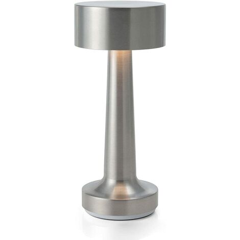 Lampe de Table Tactile Portatives Cordless,3W LED Lumière Intégrée de 3000K Couleur Chaude,Batterie Dimmable et Rechargeable,pour Tables de Chevet,Table à café,Hôtels et Restaurants