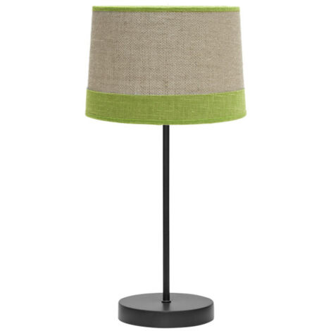 Lampe de table Tietar avec détails verts FABRILAMP