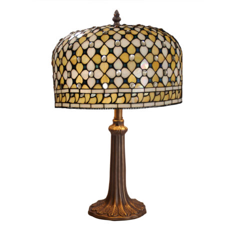 Lampe de table Tiffany avec base d'arbre Queen Series D-30cm