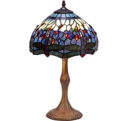 Lampe de Table Tiffany diamètre moyen 30cm Série Belle Epoque