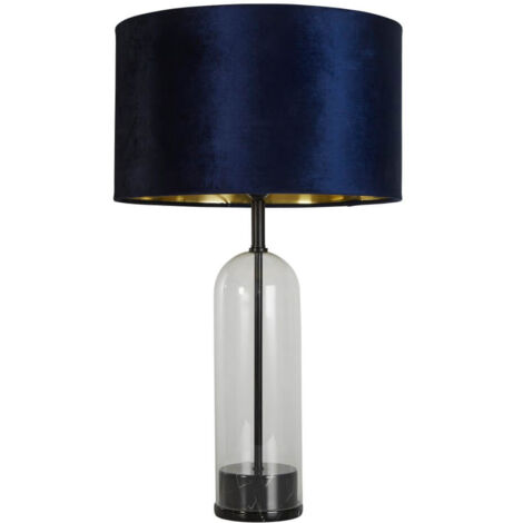 Lampe de table unique Oxford avec capuche bleu foncé - EU81711AZ