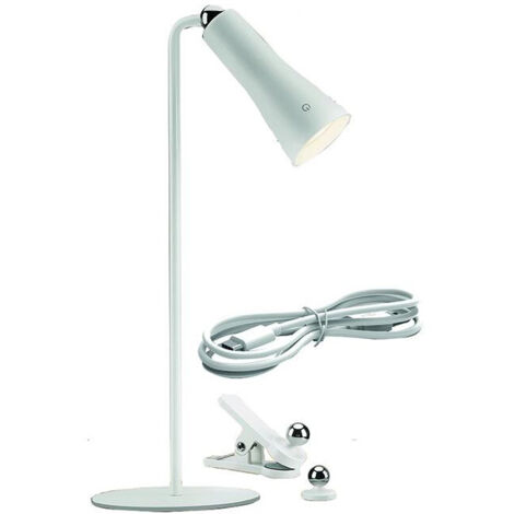 Lampe de table Vigor LED, Sophia 4 en 1 130 lm, blanche