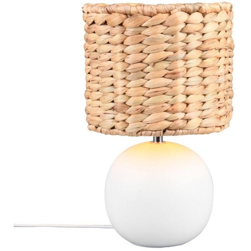 Trio - Lampe design, Lampe à poser Ø18 cm Vina Blanc en Céramique