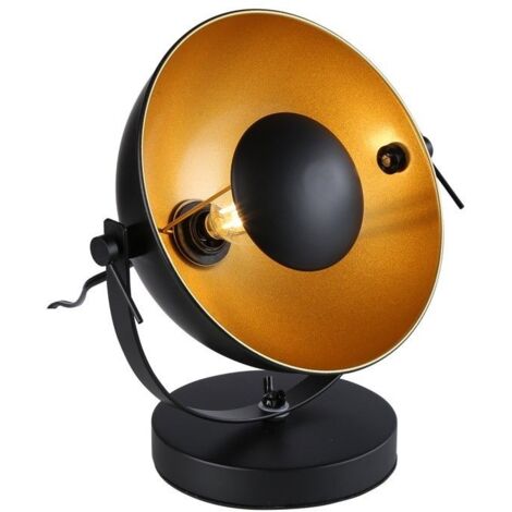 Lampe de table vintage GALILEN Noir - Noir