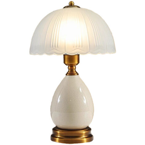 Lampe de table vintage, lampe de table en céramique, lampe de chevet traditionnelle, lumière chaude, E27, décoration intérieure
