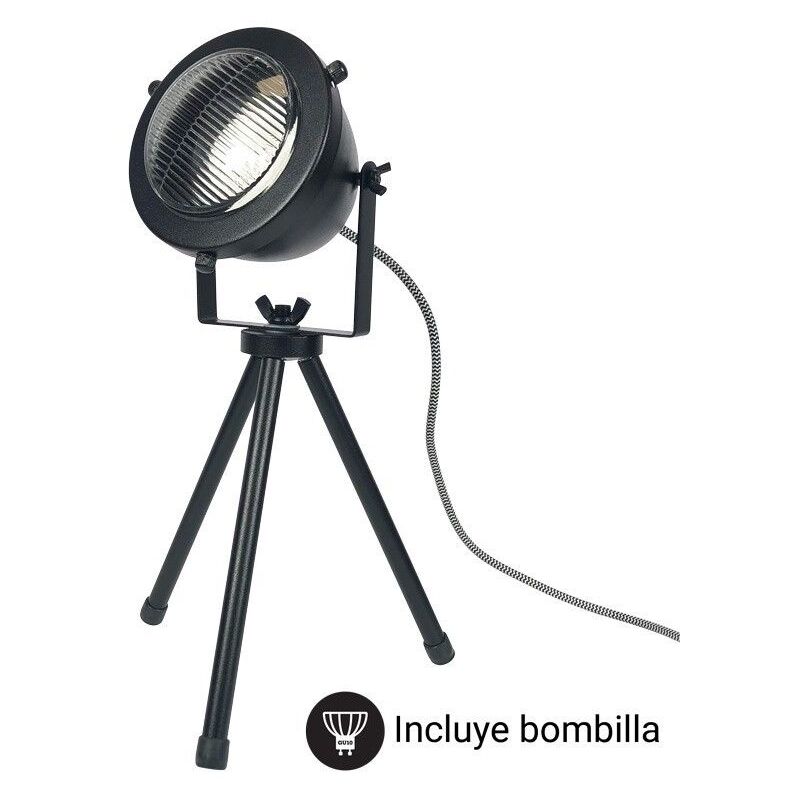 Barcelona Led - Lampe de table vintage métal 'mott' - Noir Barcelona Led - Lampe de table vintage métal 'mott' - Noir