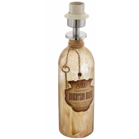 Lampe de table Vintage Mojada 1 dimmable Ø 8,5 cm à patine brune