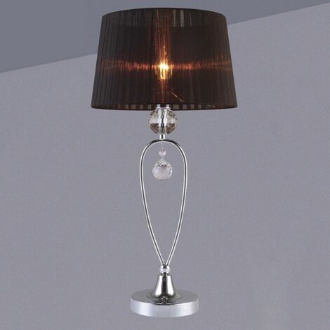 Lampe de table Vivien 1 E14 noire italux MTM1637-1BL