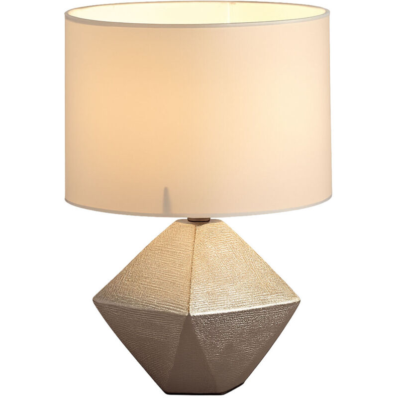 Lampe de table zenda argentée