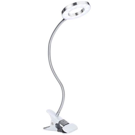 Lampe de Tatouage de Bureau Flexible avec Clip pour Salon de Beauté Manucure, Sans Stroboscopie pour Protéger les Yeux