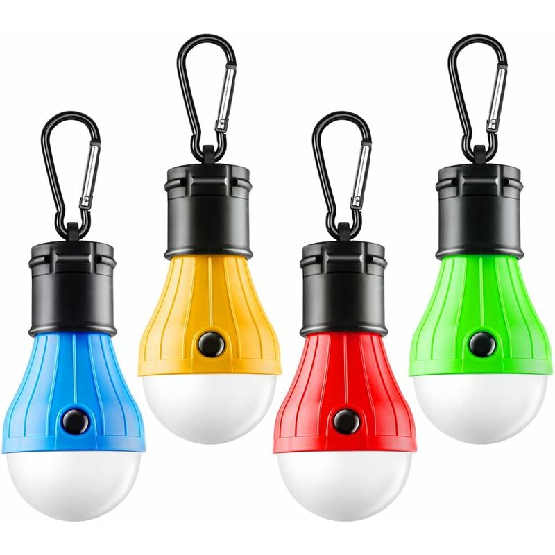 Lampe de tente Lampe de tente LED portable, 4 paquets, pour le camping, la randonnée, la pêche, la panne