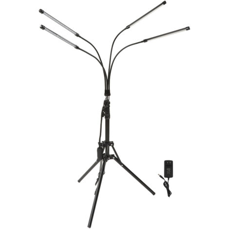 Lampe de thérapie infrarouge 660nm 850nm pour douleurs articulaires - Support ajustable à 4 têtes - Alimentation 100‑240V universelle