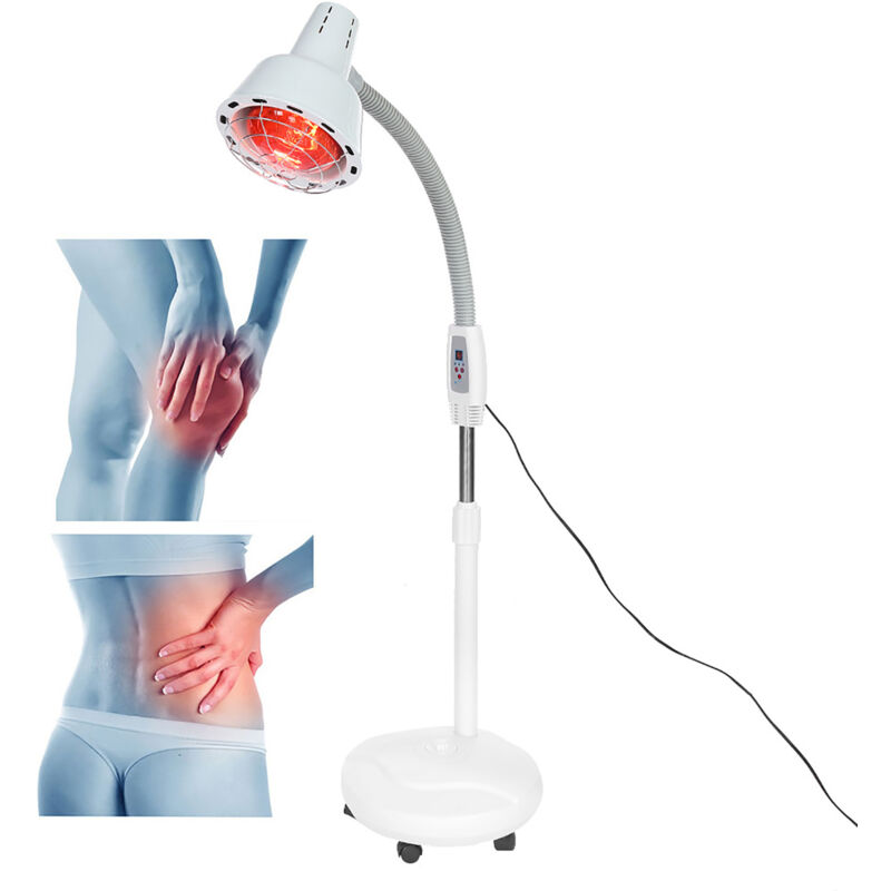 Lampe de thérapie par chauffage à lumière infrarouge 275 W Lampe de soulagement des douleurs musculaires par le froid Température réglable