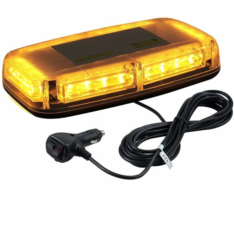 Start - Lampe de toit de voiture 12V/24V 48LED Lumière stroboscopique étanche 7 modes de clignotement 24W Lumières d'urgence