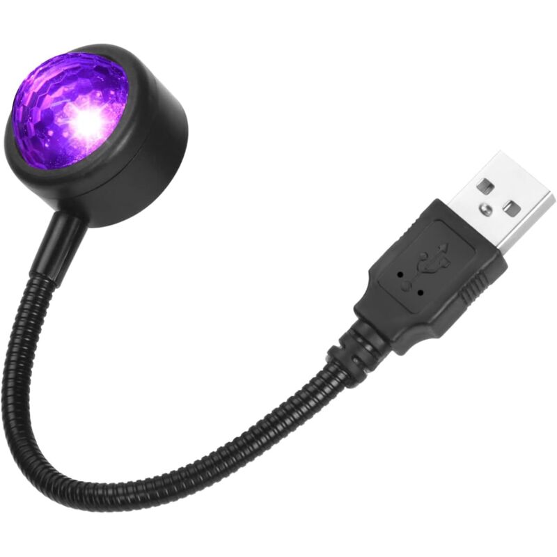 Lampe de Toit USB pour Voiture, Mini Lumière Voiture Intérieur Romantique USB LED avec 4 Couleurs et 9 Modes Réglable, Plug et Play Lampe USB pour