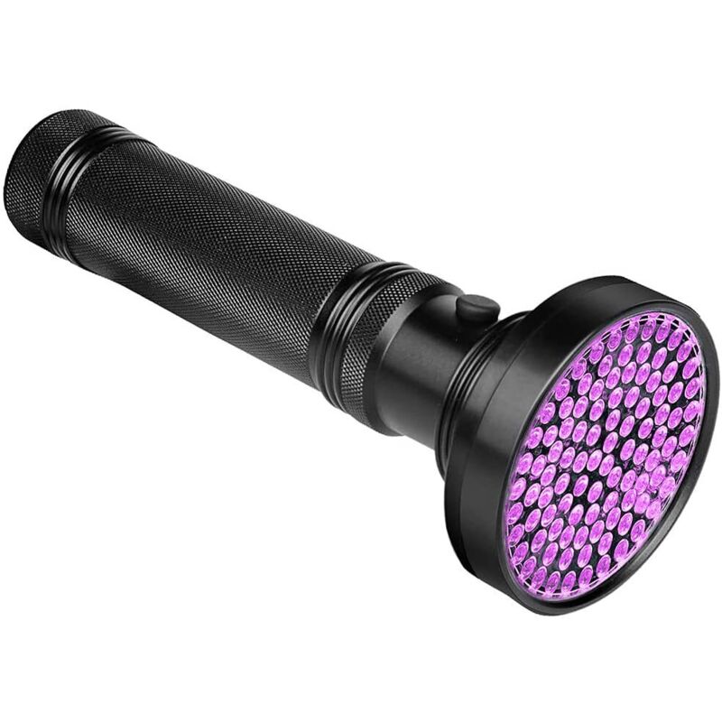 Lampe de Torche UV, Lampe UV Mis à Niveau 100 LED Lampe de Poche Noir Lumière Lampe Ultraviolette