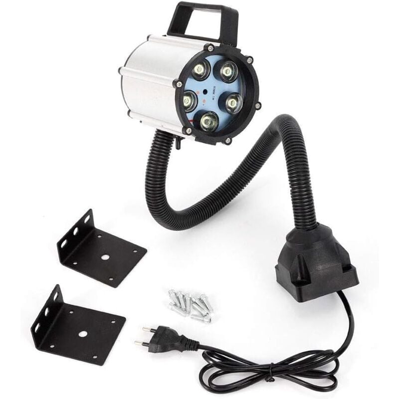 Gojoy - Lampe de tour cnc 110-220V Machine Lampe led Lampe de travail Lampe de machine à outils avec bras flexible à base fixe et fixe