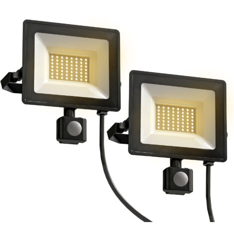 Lampe de travail 50 W, réglable, 3 modes, aluminium, utilisation flexible, noire