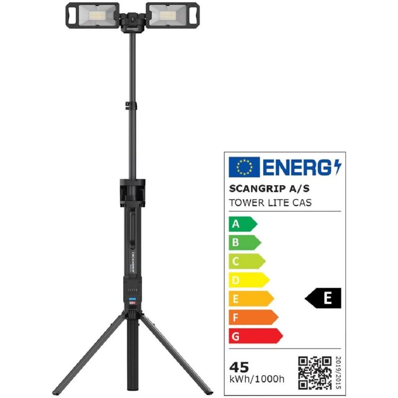 Scangrip - Lampe de travail 5000 lumens avec trepied integre pour batteries 18V IP30
