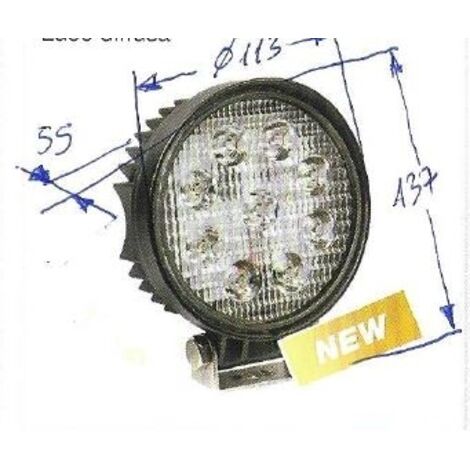 Lampe de travail 9 LED 12-24V NEWGARDENSTORE 2150 lumens pour tracteur agricole A28405