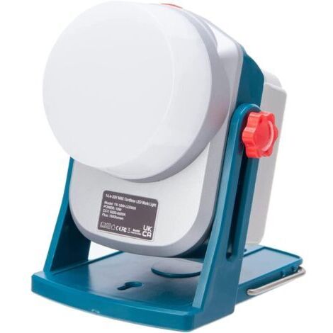 Lampe de travail à LED 18W 1600lm pour Makita, lampe à LED d'extérieur BL1860 Spots de travail à LED d'extérieur 6500K adaptés aux batteries lithium-ion Makita 18V/20V BL1850 BL1840 BL1830 BL1845 [Cla