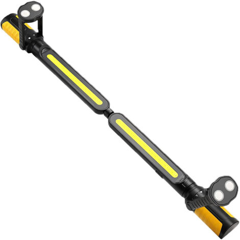 Lampe de travail, ambre, longueur 70 cm, 1 lampe de réparation à chargement COB, portable, rotative, pliable, fixation magnétique