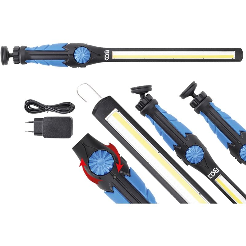 Bgs Technic - Lampe de travail cob-led/uv ultra plate