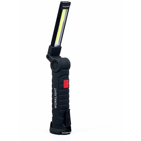 WALCHO Lampe de Travail COB Baladeuse LED 2O00mAh, Lampe d'inspection  Rechargeable USB, Avec Base Magnétique pour Réparation de Voiture, Camping,  Usage Domestique et d'Urgence : : Auto et Moto