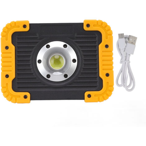Lampe de Travail COB Portable avec USB, Anti-Pluie et Rotable 180° pour Camping et Urgence
