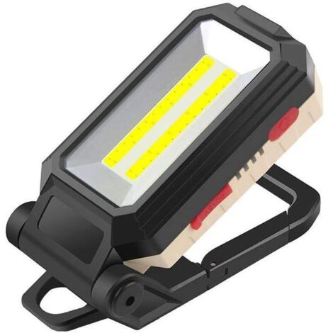 Lampe De Travail Cob,10w Projecteur Led Lampe Dinspection Portable Rechargeable Lampe De Poche Magnétique Avec Usb