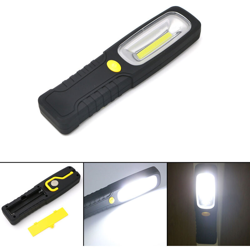 Lampe de travail Lampe d'inspection Lampe torche LED Éclairage extérieur étanche avec aimant avec crochet Anti-chute