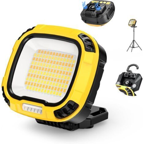 Lampe de travail LED 1200 lumens, lampe COB étanche, adaptée aux ateliers, garages, à l'extérieur et aux situations d'urgence.