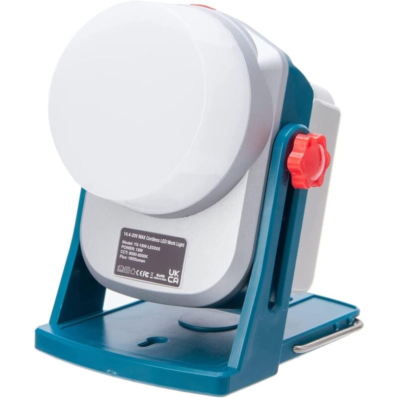 Yoyo - Lampe de Travail à led 18W 1600lm pour Makita - BL1860 Lampe à led Extérieure - Adaptée aux Batteries Lithium-ion Makita 18V/20V BL1850 BL1840