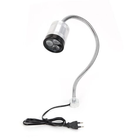 Lampe de travail LED 6 W - 110 V - 220 V - Col de cygne flexible - Lumière réglable pour artisanat, CNC, tour, machine à coudre