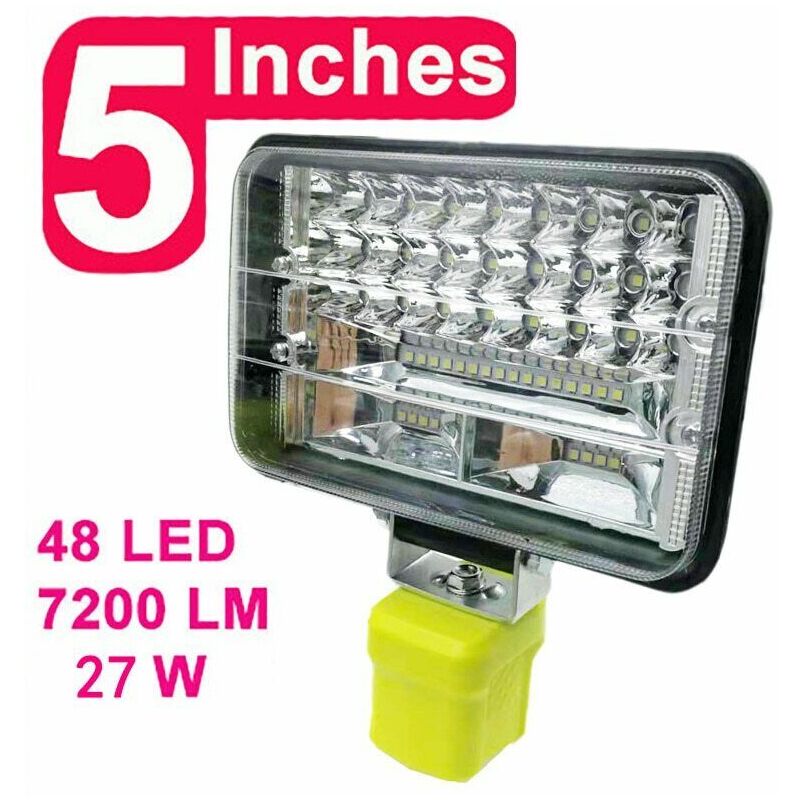Lampe de travail led lampe de poche lampe de voiture pour ryobi 14.4 18V Li-ion Nickel