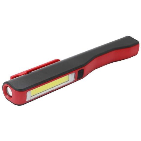 Lampe de travail LED rechargeable 180 lumens COB, lampe torche ultra-puissante pour mécanicien et inspection.