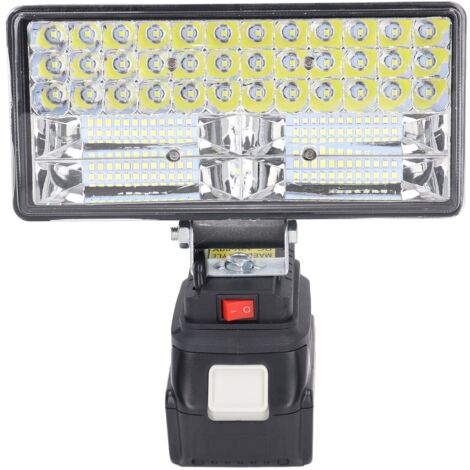 Lampe de travail LED rechargeable 6000lm haute puissance étanche pour BL1430 BL1440 BL1450