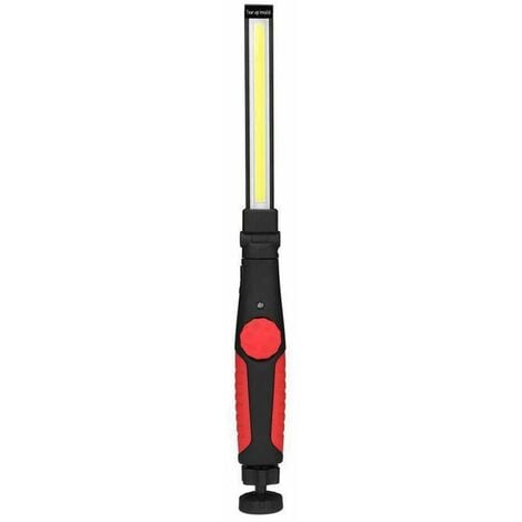 VUSZR Lampe de Travail LED Rechargeable avec Aimantée et USB Rechargeable, Lampe D'inspection pour Atelier de Ménage Camping en Plein Air Randonnée (Rouge)