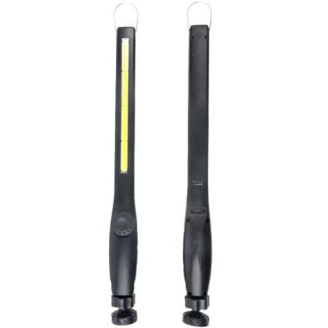 Lampe de Travail LED Rechargeable Baladeuse LED Mecanicien avec Crochet/Base Magnétique, Lampe D'inspection Portable pour Camping, Atelier, Garage, Urgence