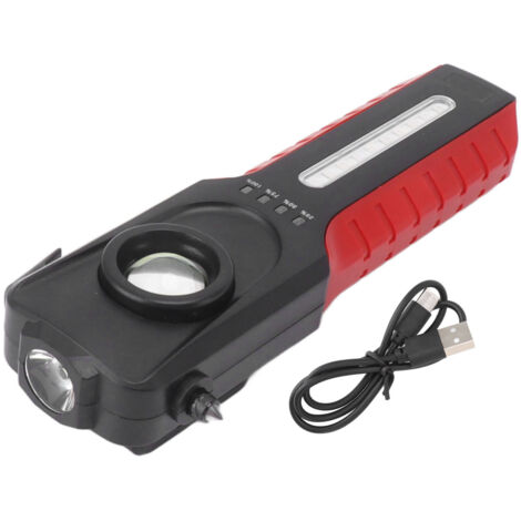 Lampe de travail LED rechargeable magnétique pour inspection automobile et dépannage d'urgence