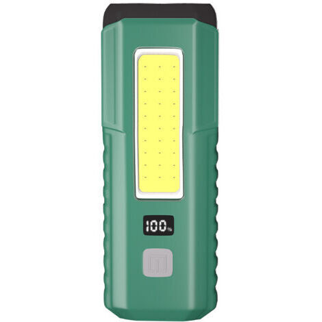 Lampe de travail magnétique LED/lampe de réparation automobile, lampe torche COB, rechargeable, 3 modes d'éclairage, multifonctionnelle avec crochet magnétique.