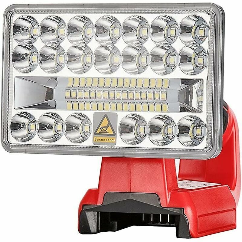 Lampe de travail rechargeable 18 W 2000 lm pour Milwaukee, lampe de poche LED d'extérieur M18 Milwaukee Lamps,
