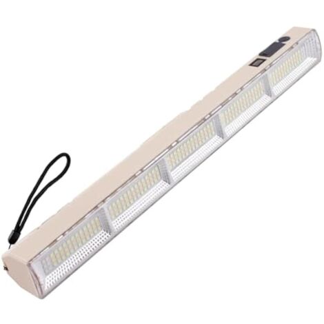 Lampe de Travail Rechargeable 42cm, Lampe de Poche 5 Modes Baladeuse LED avec Base Magnétique et USB rechargeable pour Garage tente Auto Camping Urgence jardin cour
