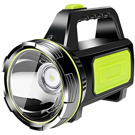 Lampe de Travail Rechargeable LED Torche, 4000mAh Batterie Torche à Main étanche Enfants Lanterne Lampe de Poche Bougie sécurité projecteur Lampe Camping Lanterne