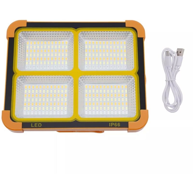 Lampe de travail Solaire led rechargeable garage mécanique lampe de poche projecteur 10000lm