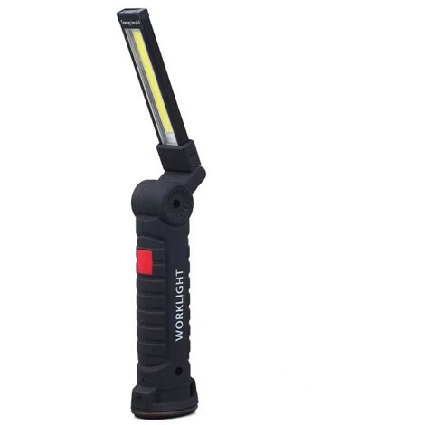 Lampe de travail torche à LED avec base magnétique 5 modes d'éclairage Lampe de camping USB