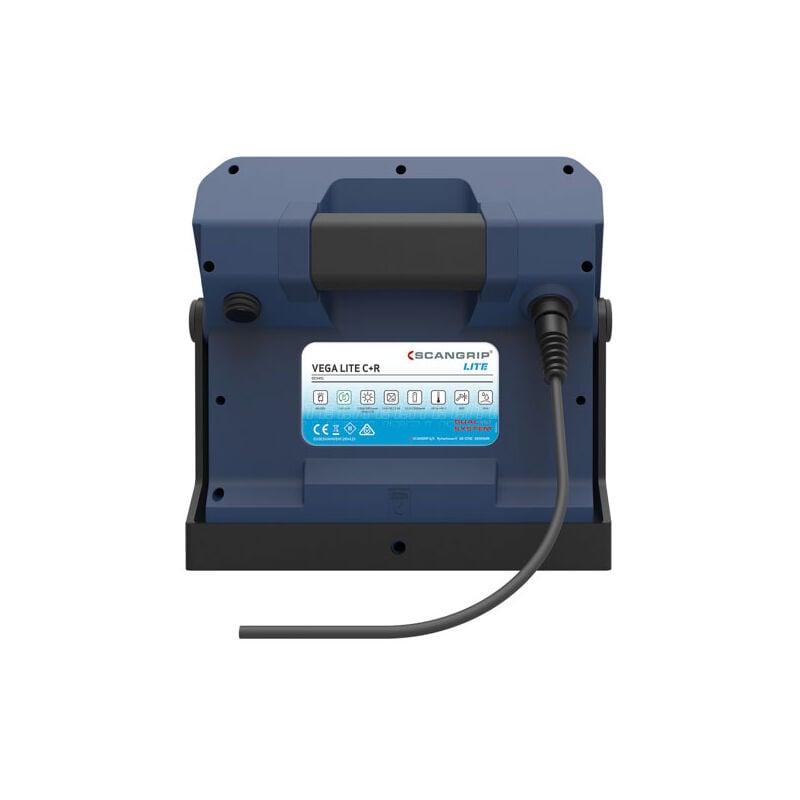 Scangrip - Projecteur led vega lite c+r : Rechargeable Innovant et Robuste pour Professionnels - Un Éclairage Puissant de 2500 Lumens avec dual