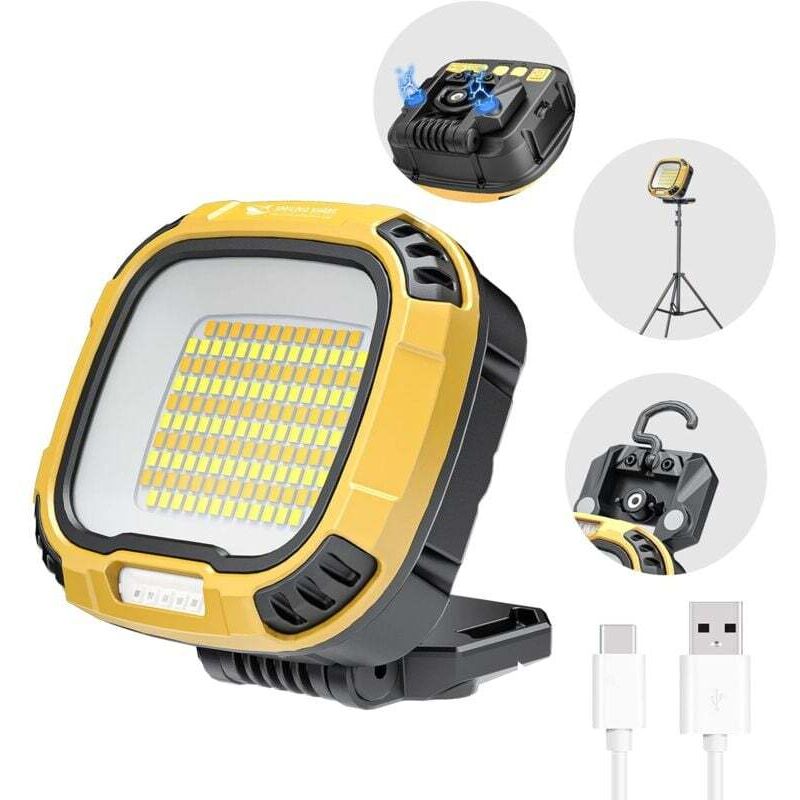 Lampe de Travail,Light d'inspection LED Rechargeable Portable,Lumière Pour Auto Garage Camping d'urgence, Lampe-de-Travail-Inspection-Éclairage